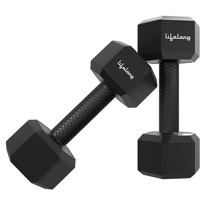 IronCore Hex Weights Pair (5kg Each) – Strength Training Kit